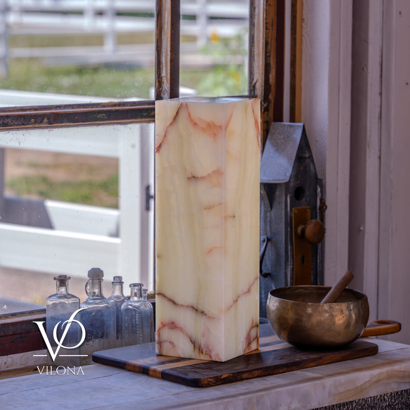 Bamboo Onyx Table Lamp – Light Edition #1 – 19.75" Tall × 6" Wide, photo 17 of 17