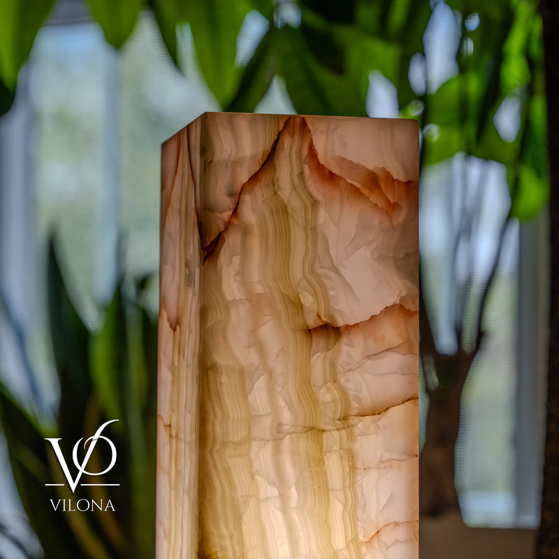Bamboo Onyx Table Lamp – Light Edition #1 – 19.75" Tall × 6" Wide, photo 9 of 17