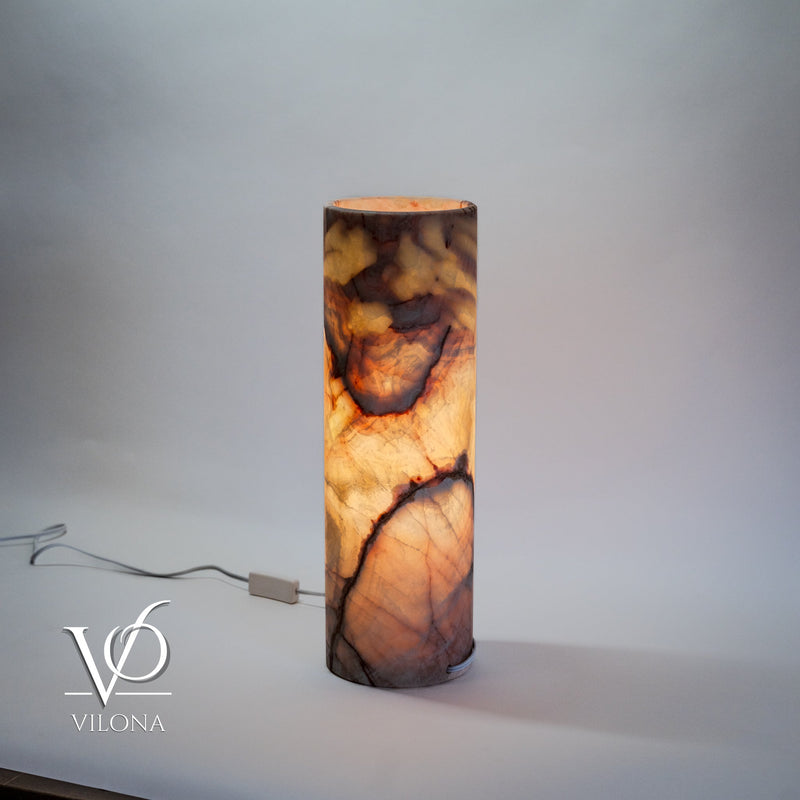 Onyx Table Lamp - Divina Claire 18" Tall, x 5.5" Diameter (Medium #3), photo 5 of 8