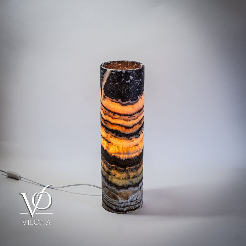 Aqua Onyx Lamp -  20" Tall, x 5.5" Diameter - (Medium #27), photo 3 of 8