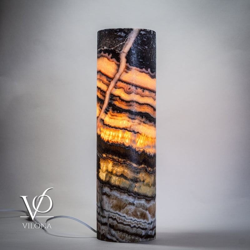 Aqua Onyx Lamp -  20" Tall, x 5.5" Diameter - (Medium #27), photo 6 of 8