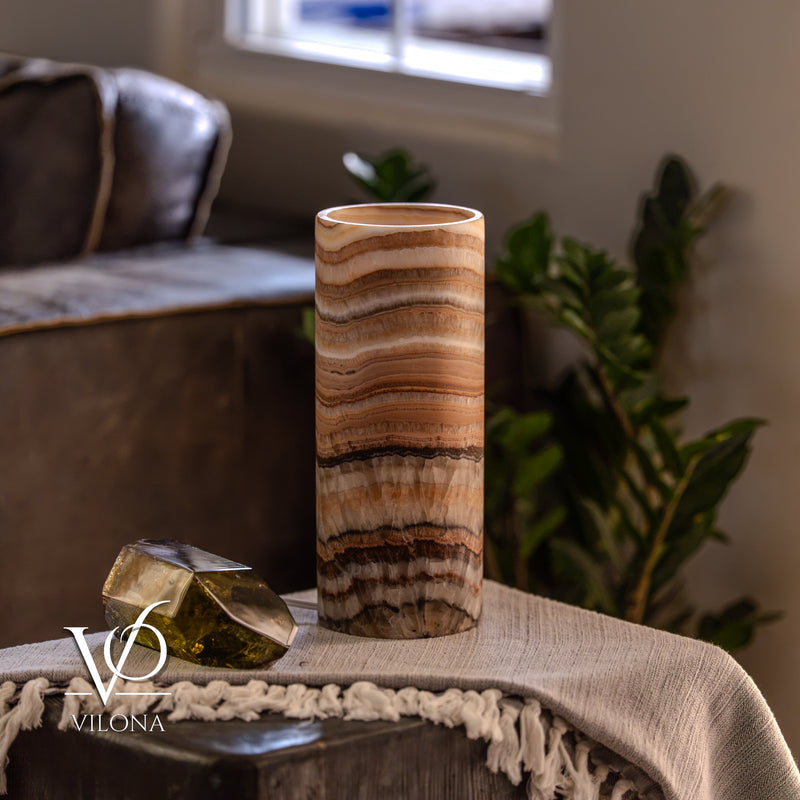 Sahara Onyx - 12" Tall, x 4.5" Diameter (Small Table Lamp #2), photo 6 of 10