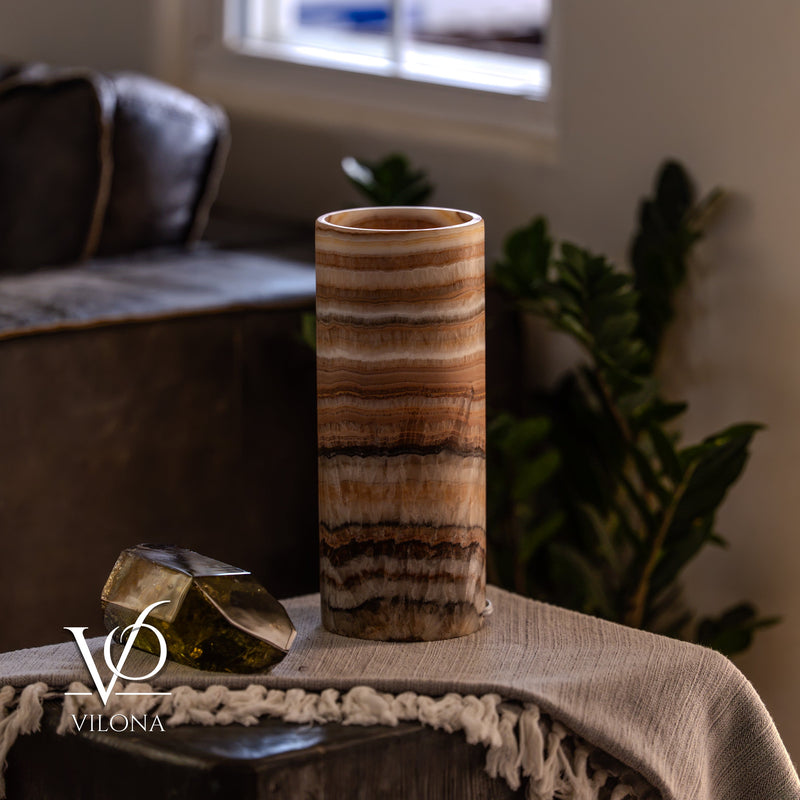 Sahara Onyx - 12" Tall, x 4.5" Diameter (Small Table Lamp #2), photo 10 of 10