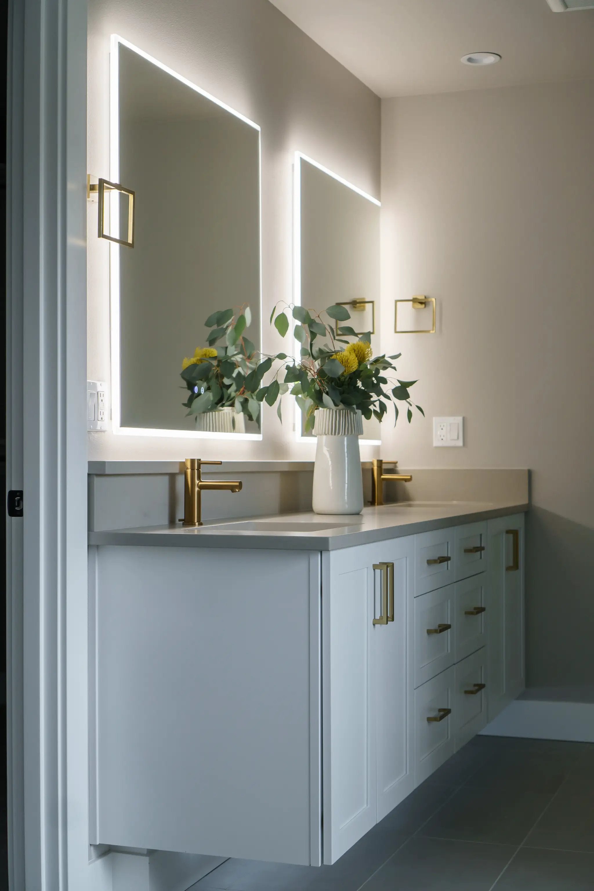 Zeek 36"x36" Backlit LED Square Bathroom Wall Mirror MA3636 by ZEEK