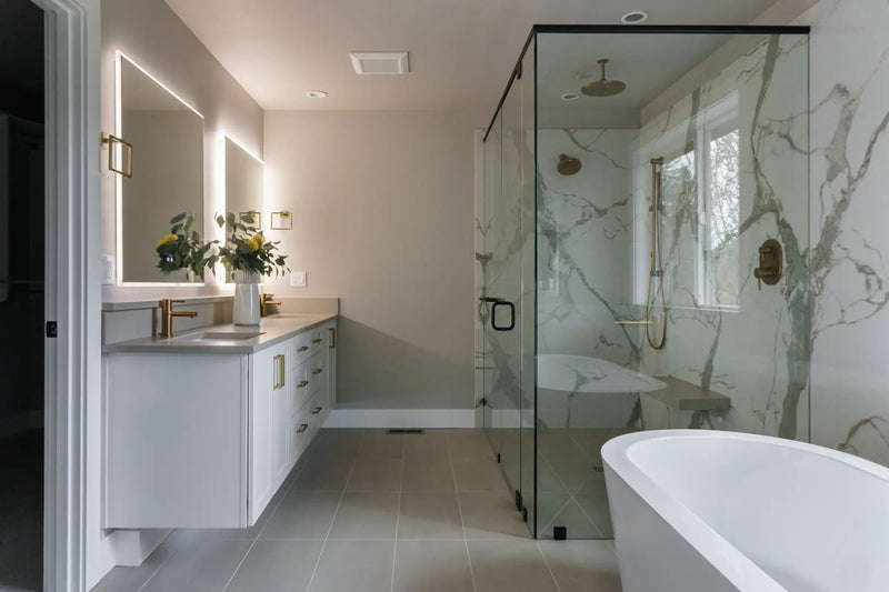Zeek 36"x36" Backlit LED Square Bathroom Wall Mirror MA3636 by ZEEK