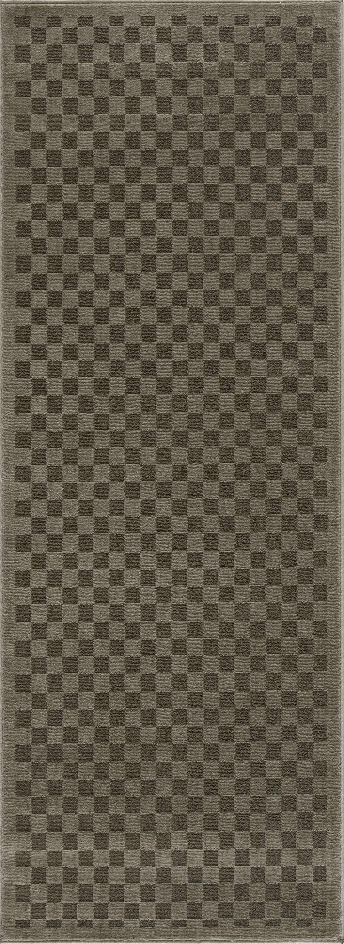 Gaiwan Olive Green Washable Area Rug by Boutique Rugs