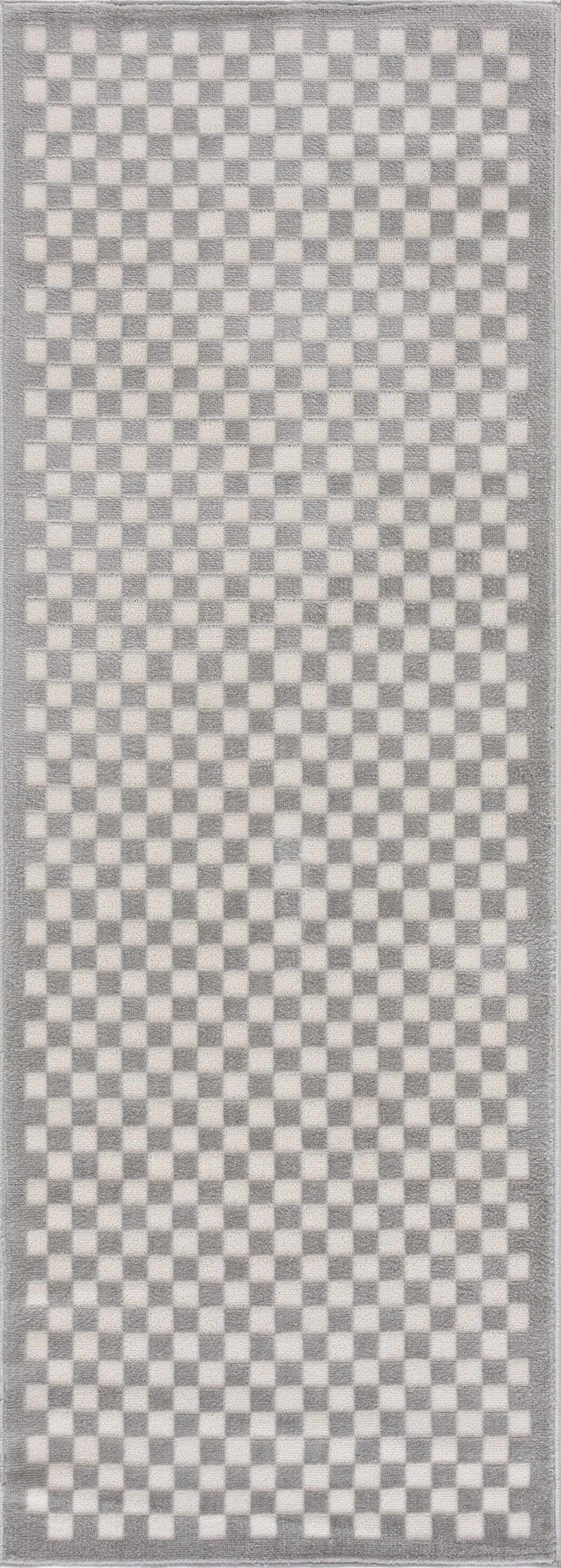 Gaiwan Cream Gray Washable Area Rug by Boutique Rugs