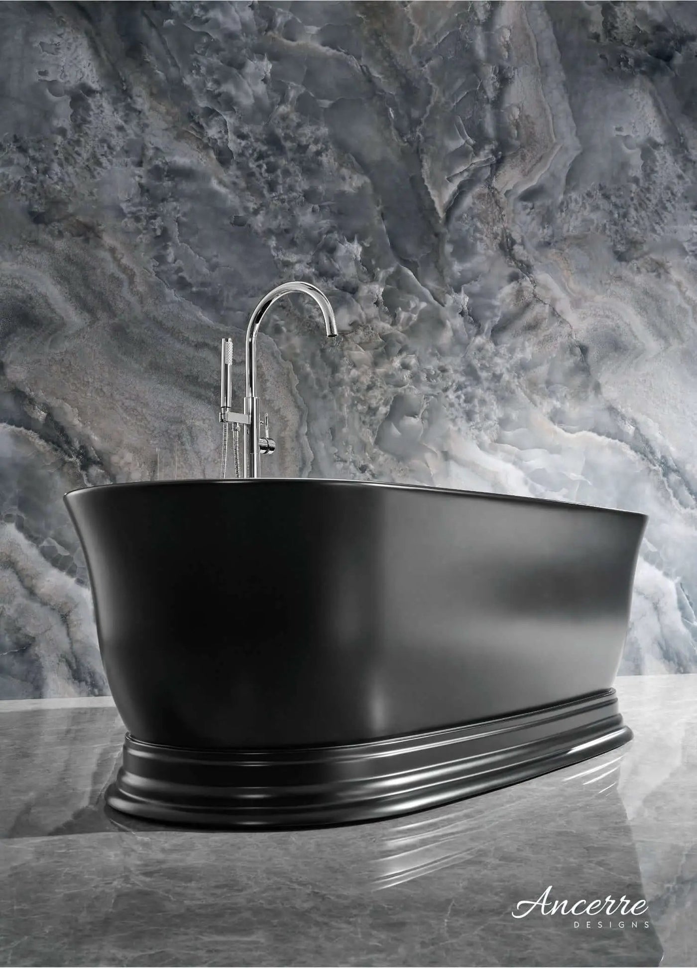 Heritage Freestanding Solid Surface Bathtub by Ancerre Designs