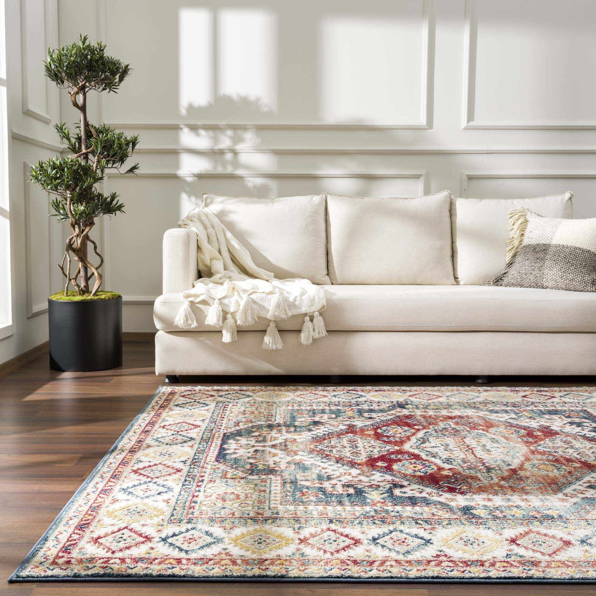 Brend Rust Medallion Area Rug, photo 12 of 14