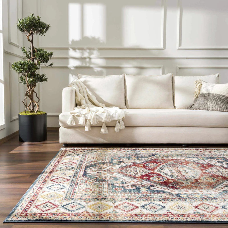 Brend Rust Medallion Area Rug by Hauteloom