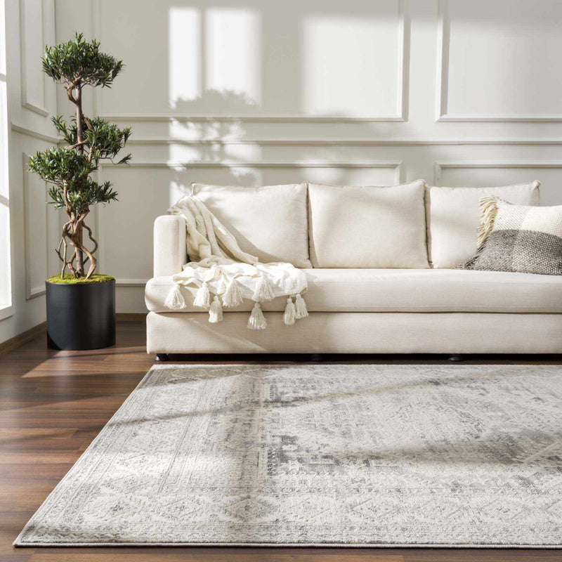 Brend Taupe Medallion Area Rug - Clearance by Boutique Rugs
