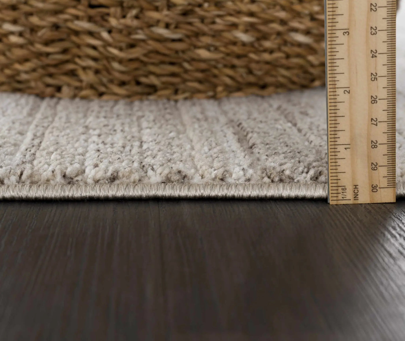 Nate Beige Tribal High Pile Carpet by Boutique Rugs