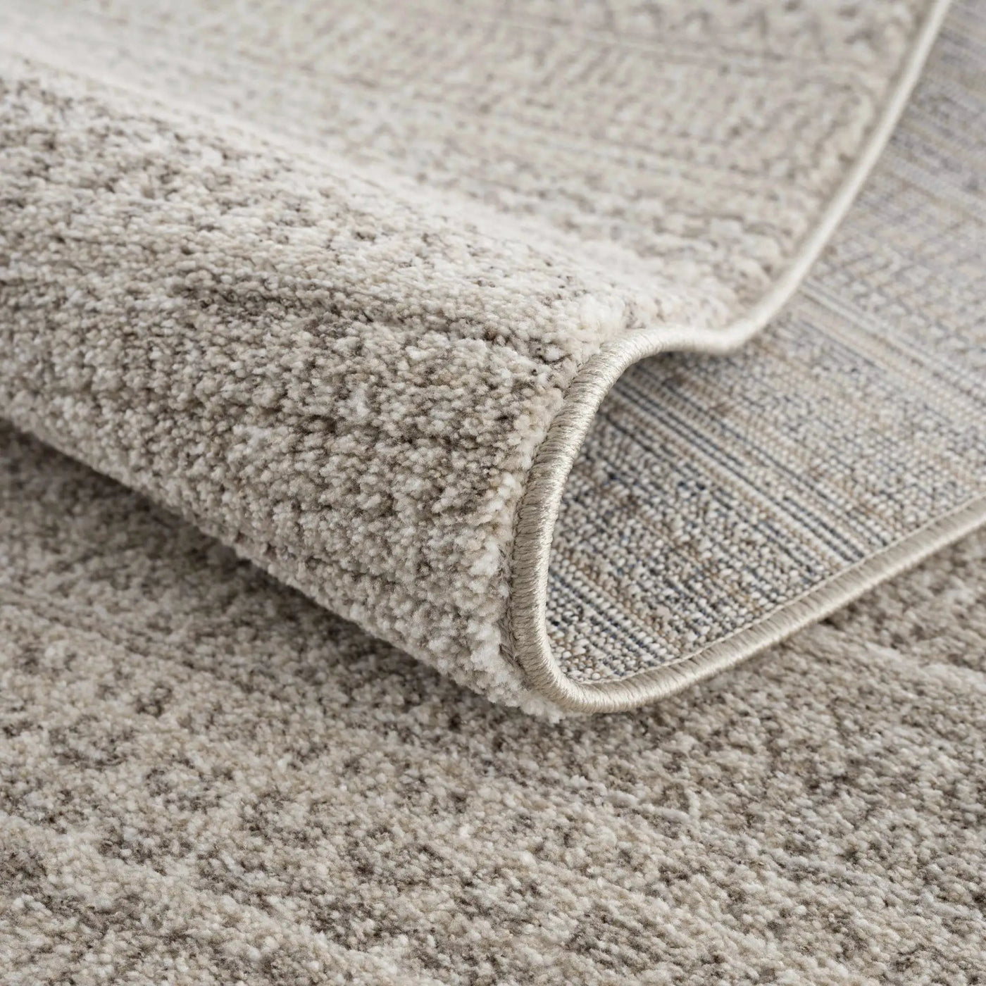 Nate Beige Tribal High Pile Carpet by Boutique Rugs