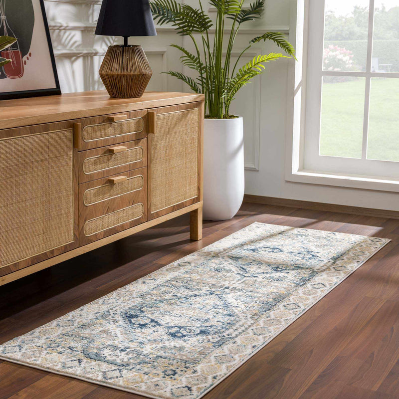 Brend Blue Medallion Area Rug - Clearance by Boutique Rugs