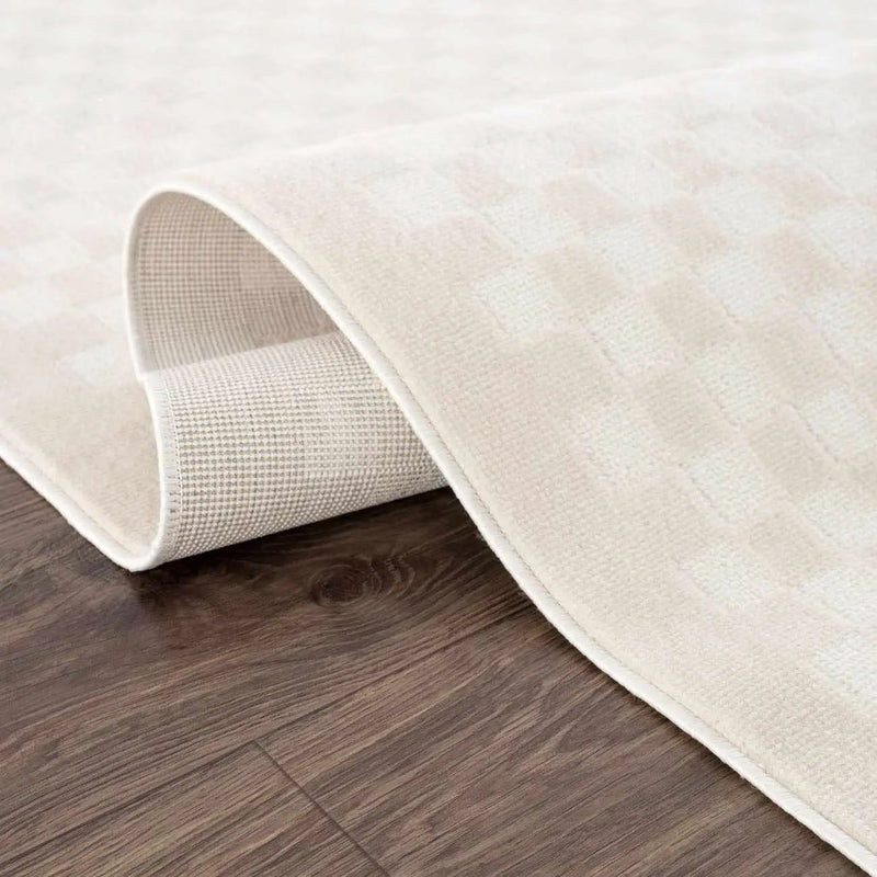 Gaiwan Cream Washable Area Rug by Boutique Rugs