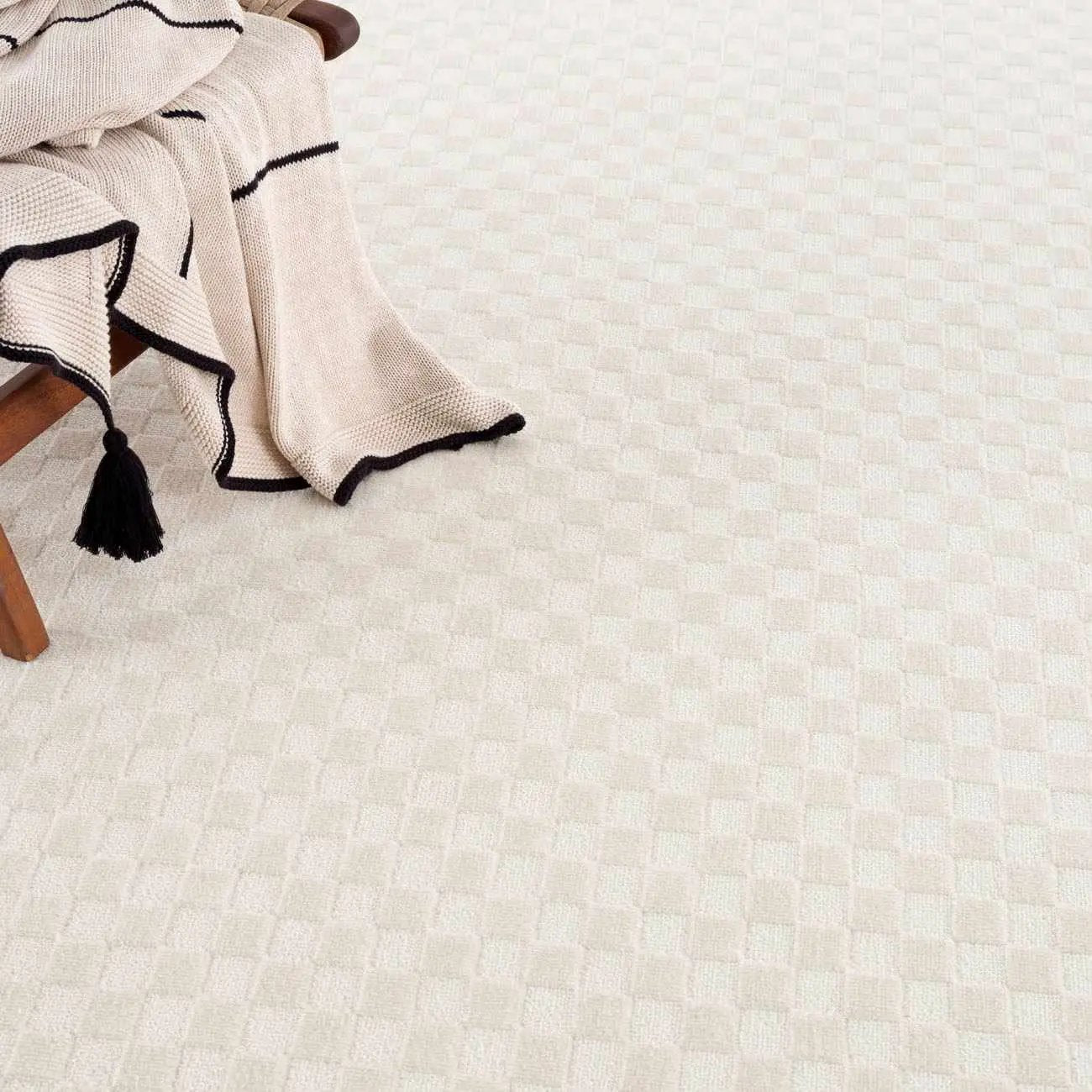 Gaiwan Cream Washable Area Rug by Boutique Rugs