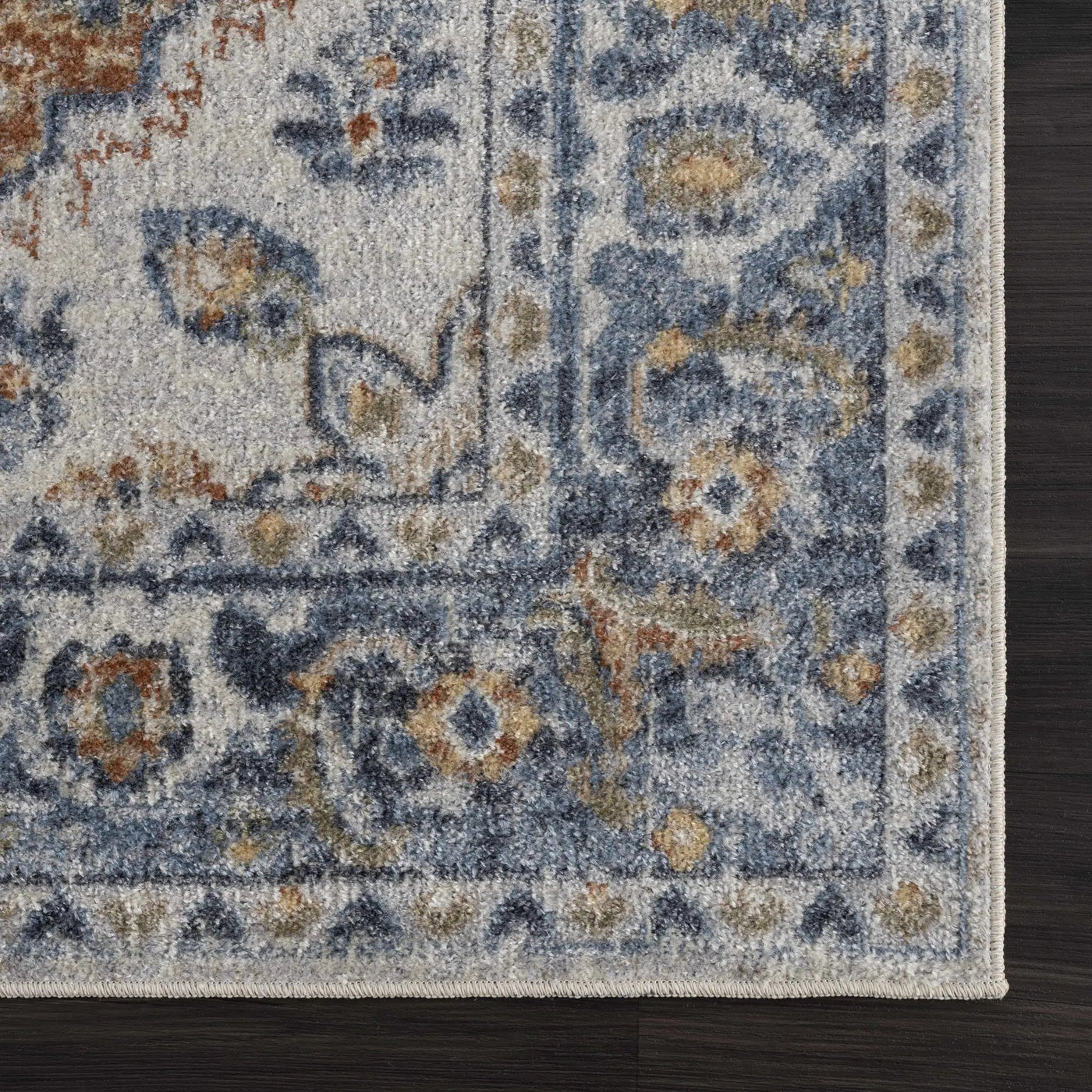 Rust Hiti Washable area rug - Clearance by Boutique Rugs