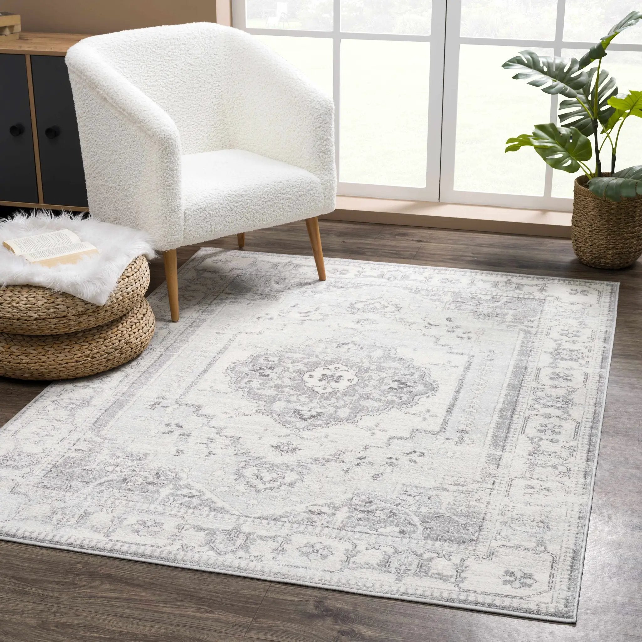Tigried Ivory & Gray 2315 Area Rug - Clearance by Boutique Rugs