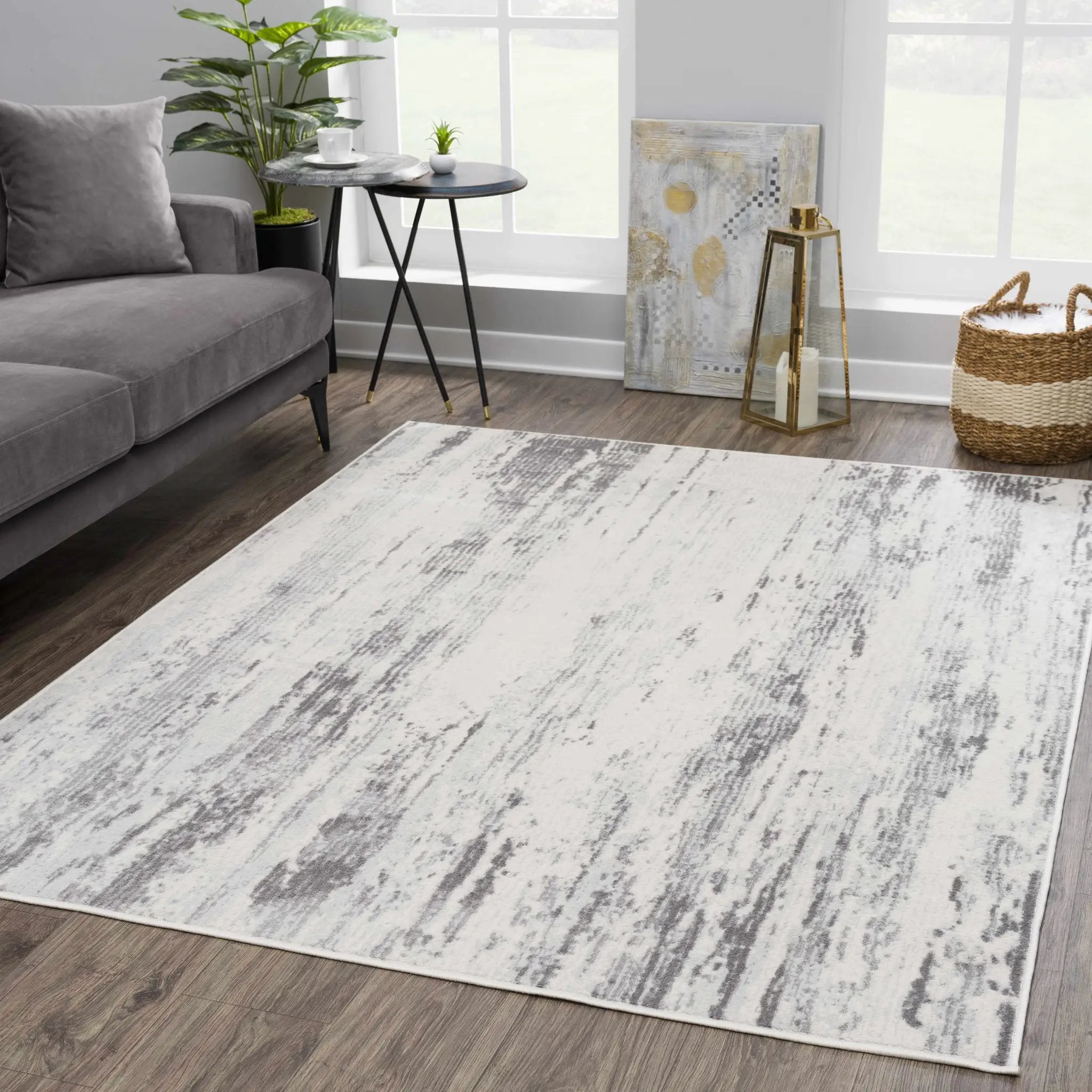 Tigrima 2320 Ivory & Gray Rug - Clearance by Boutique Rugs