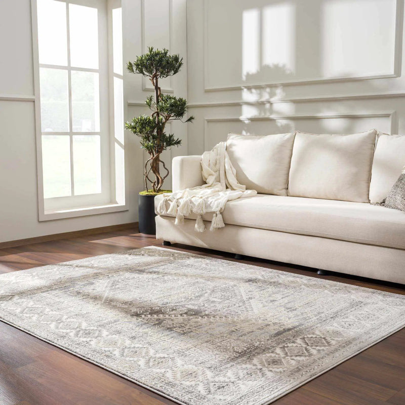Brend Taupe Medallion Area Rug - Clearance by Boutique Rugs