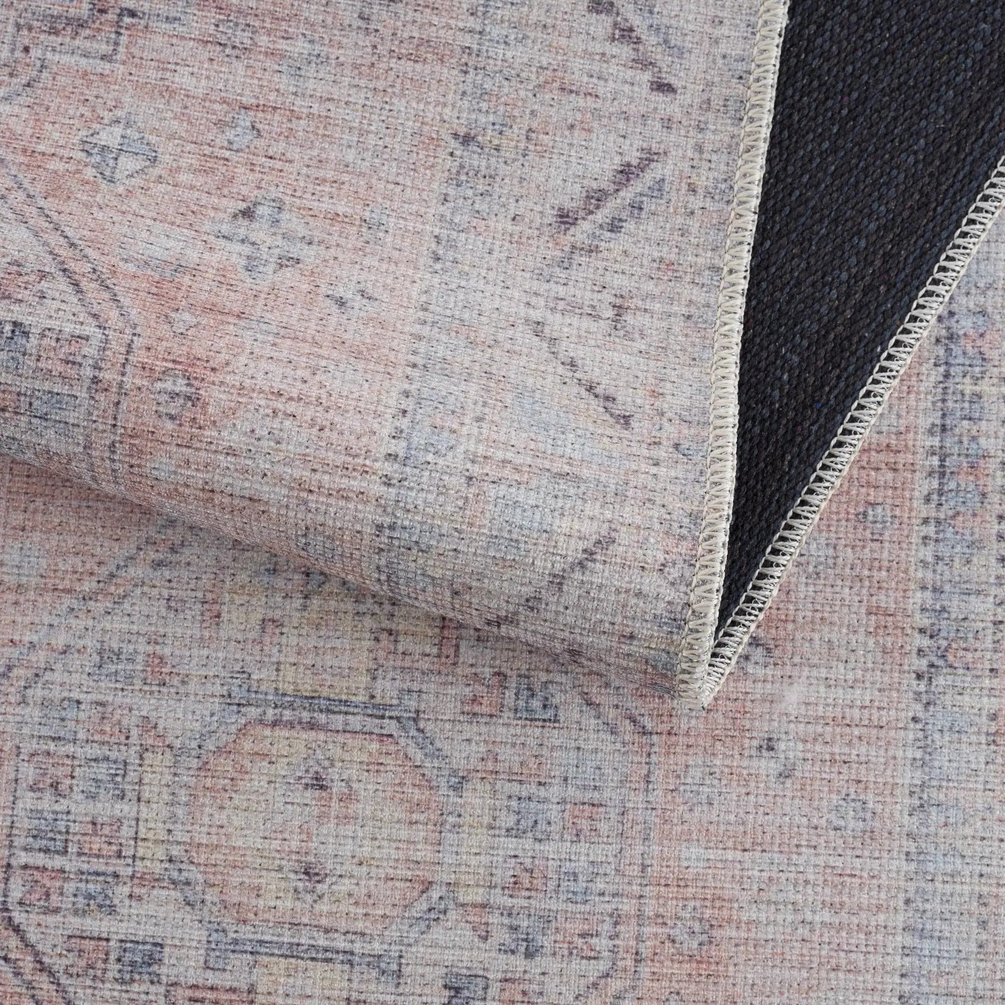 Morcott Peach Washable Area Rug by Boutique Rugs