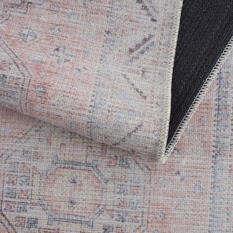 Morcott Peach Washable Area Rug by Boutique Rugs