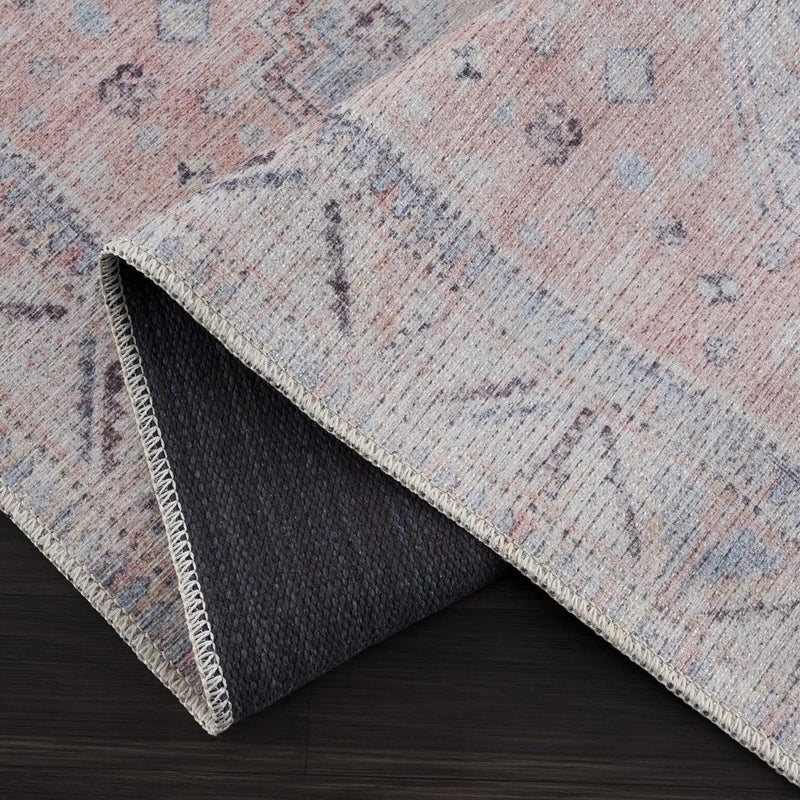 Morcott Peach Washable Area Rug by Boutique Rugs