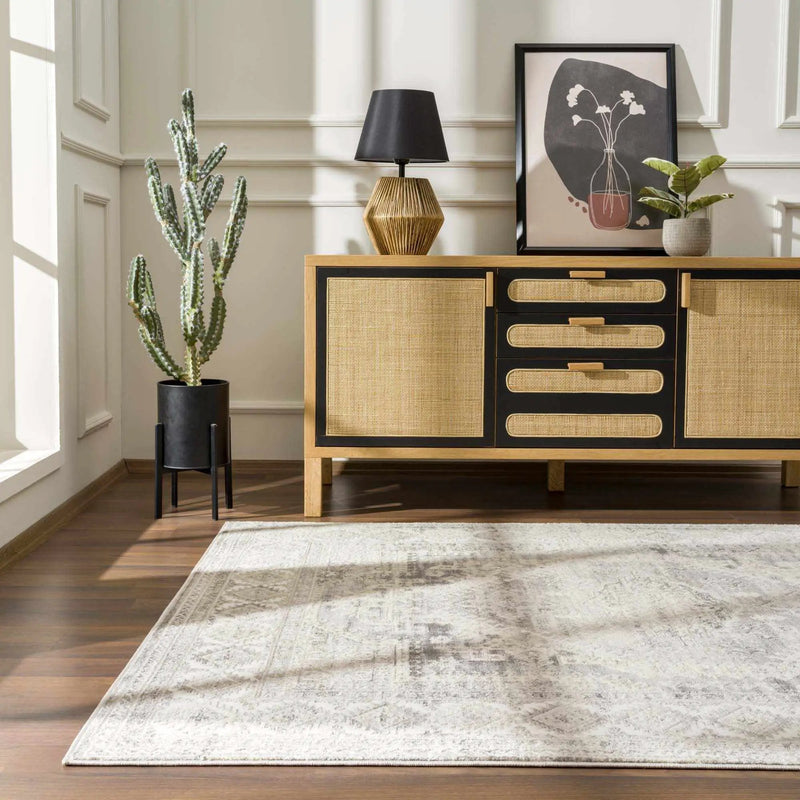 Brend Taupe Medallion Area Rug - Clearance by Boutique Rugs