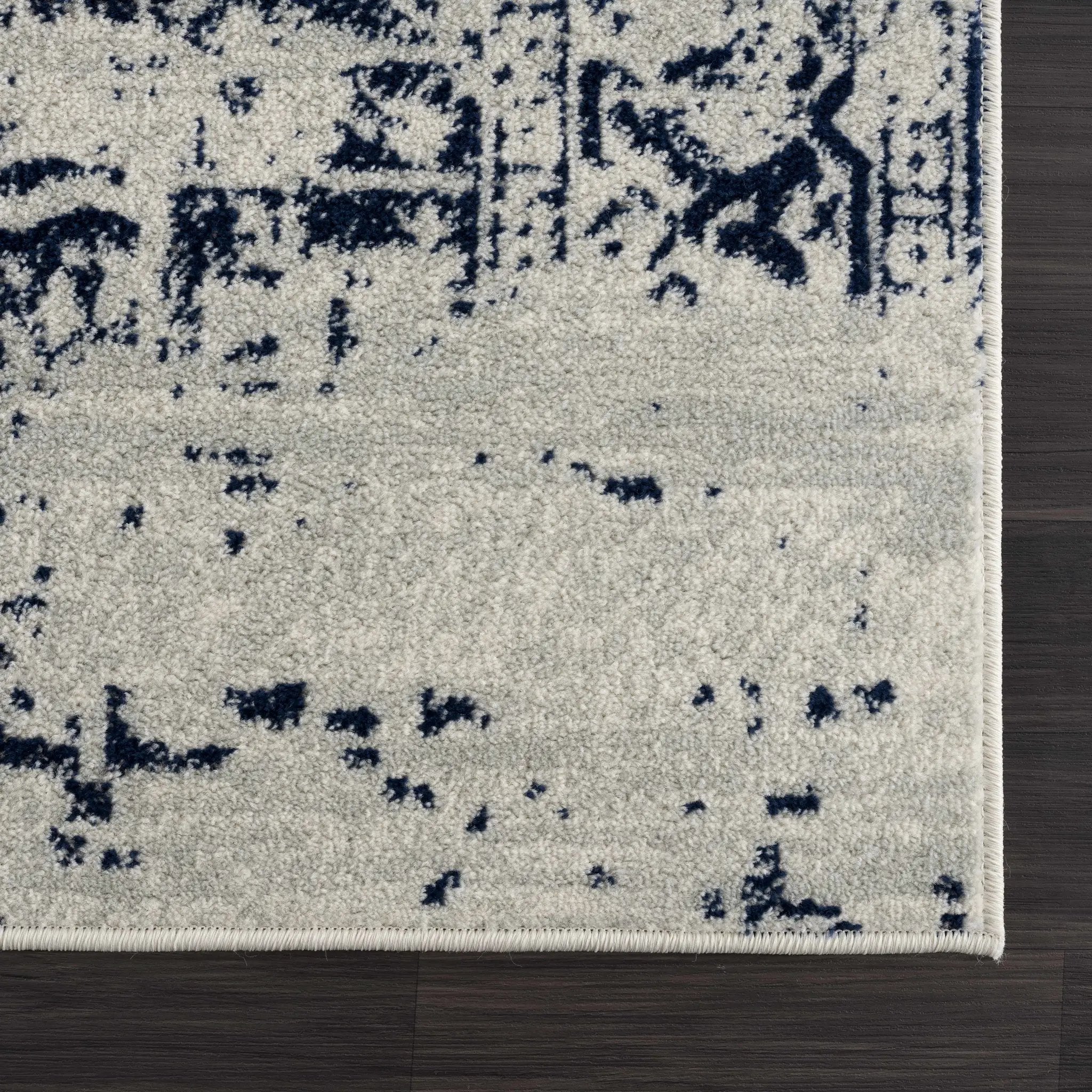 Rachel Navy Area Rug by Hauteloom