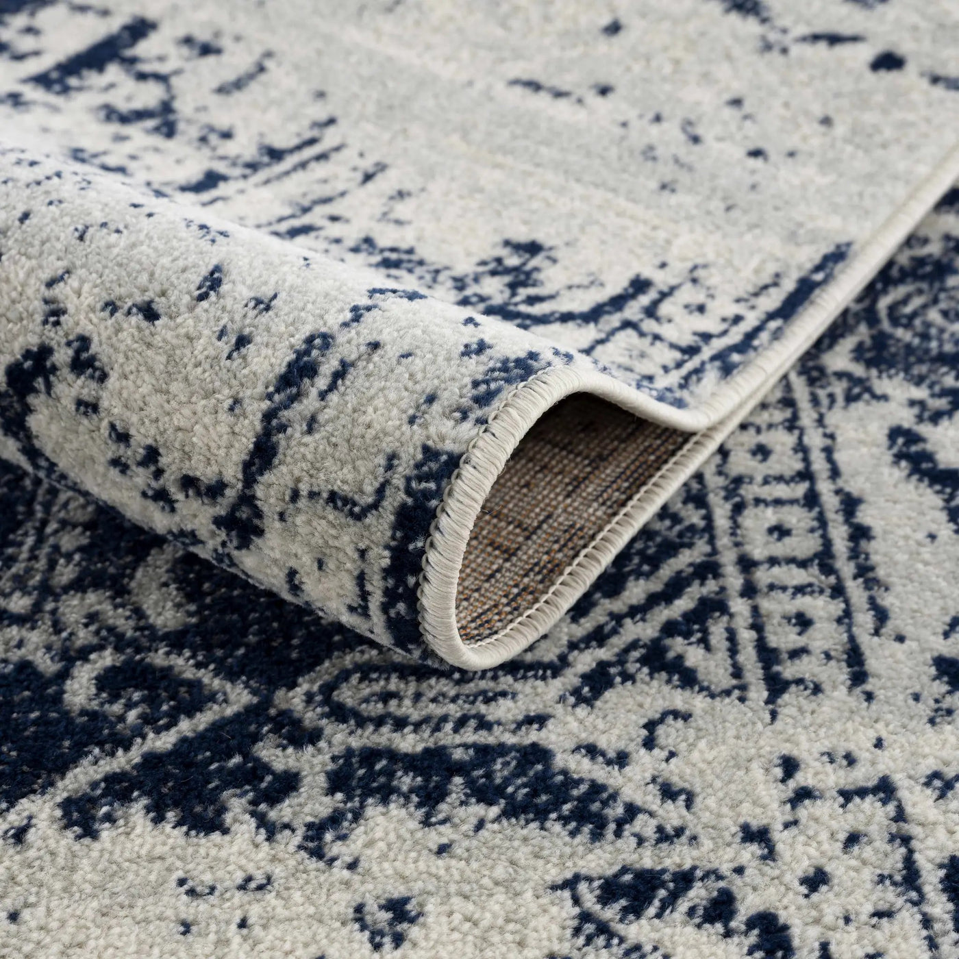 Rachel Navy Area Rug by Boutique Rugs