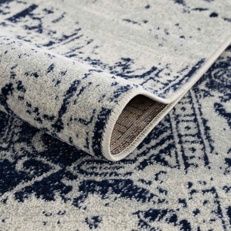 Rachel Navy Area Rug by Boutique Rugs