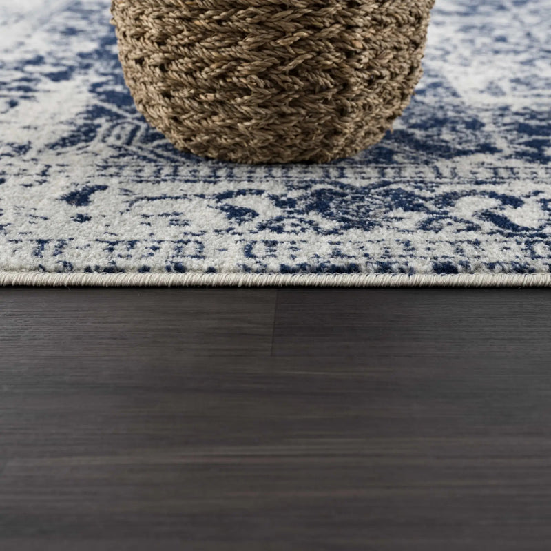 Rachel Navy Area Rug by Boutique Rugs