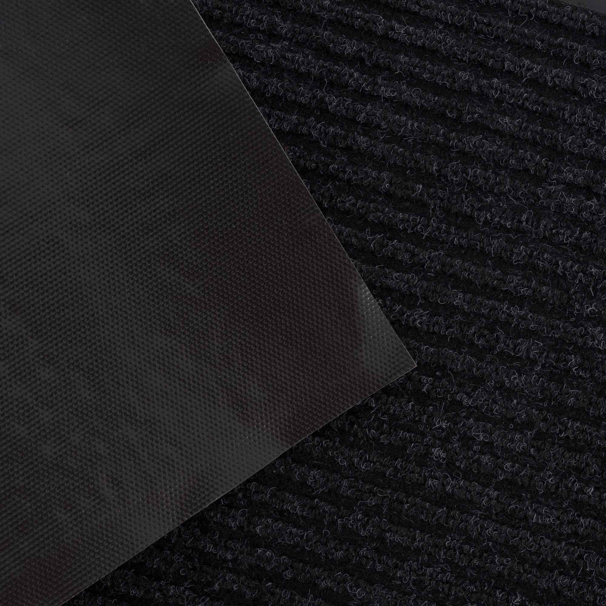 Basic Outdoor Mat, Black by Hauteloom