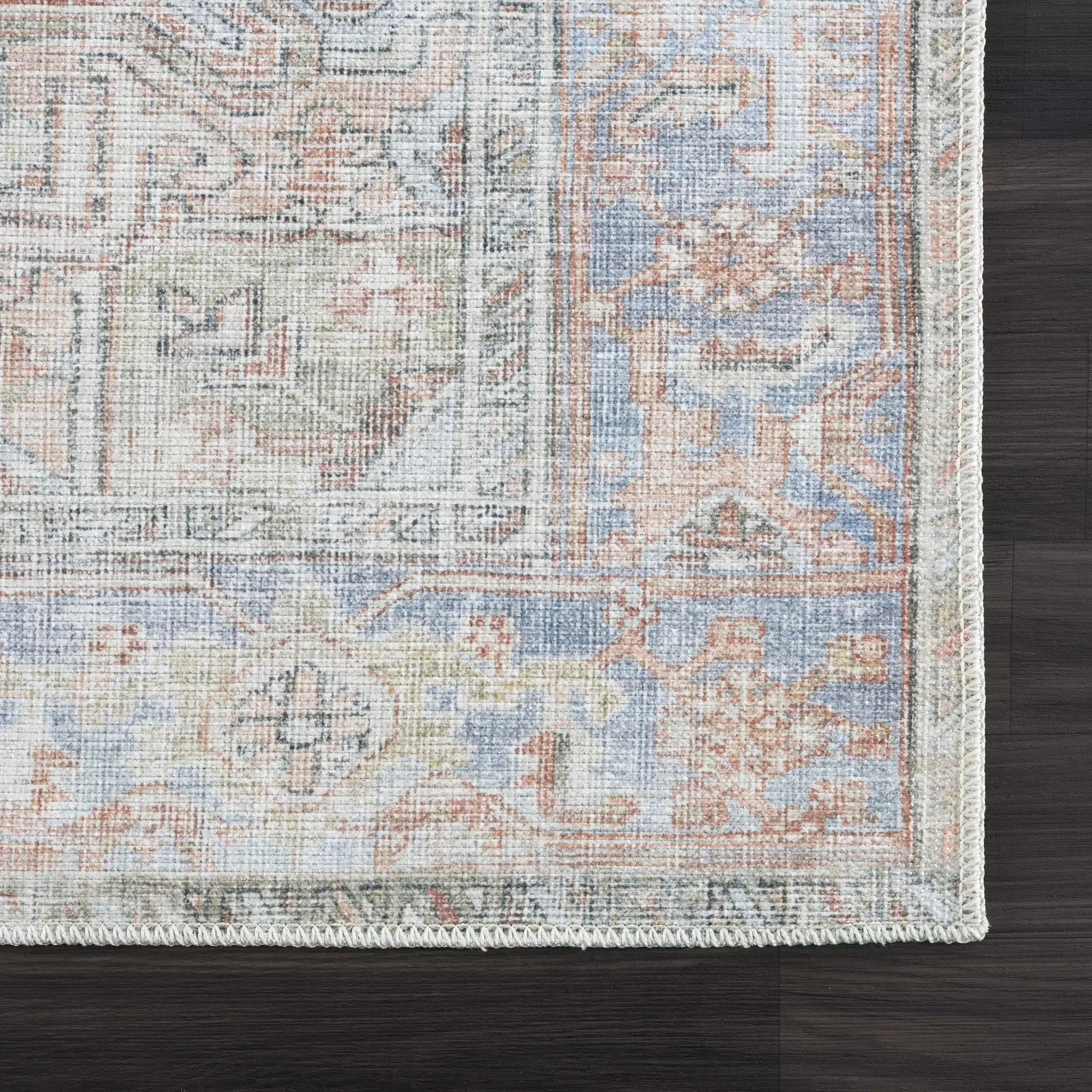 Maayon Medallion Rust Washable Area Rug by Hauteloom