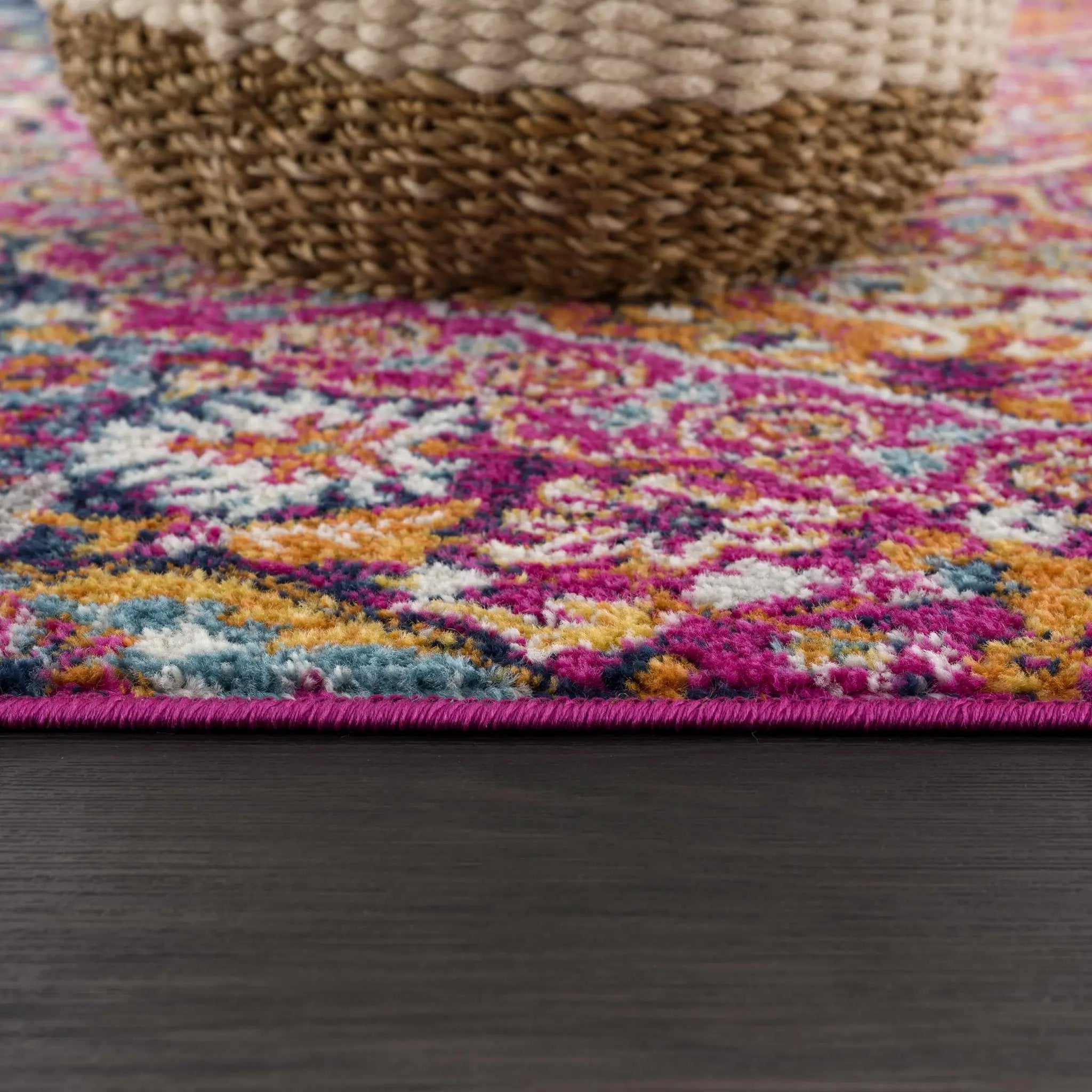 Burnt Orange Ojus Area Rug by Boutique Rugs