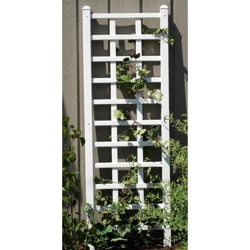 6.25 Ft Wall Trellis in White Vinyl - Made in USA by HomePacific