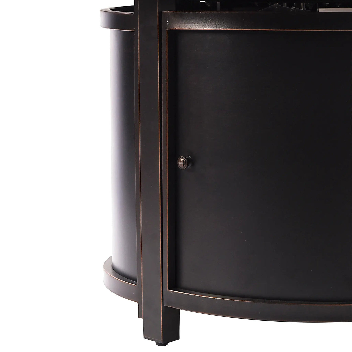 Aluminum 44-in Round Propane Fire Table with Beads, Covers and Lid by Sharicks