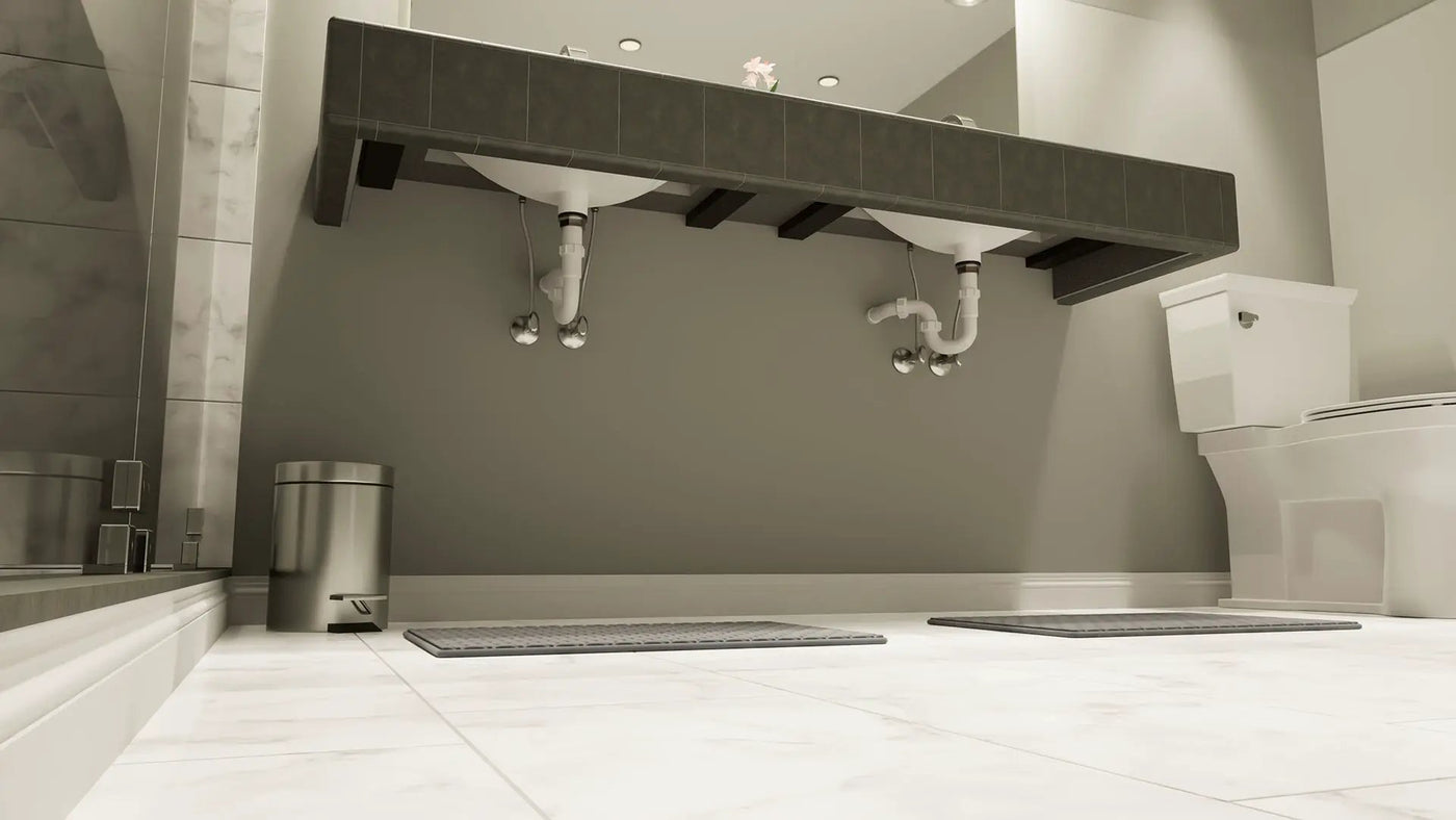 The Original Floating Bathroom Vanity Kit™ with Original Vanity Bracket® by The Original Granite Bracket