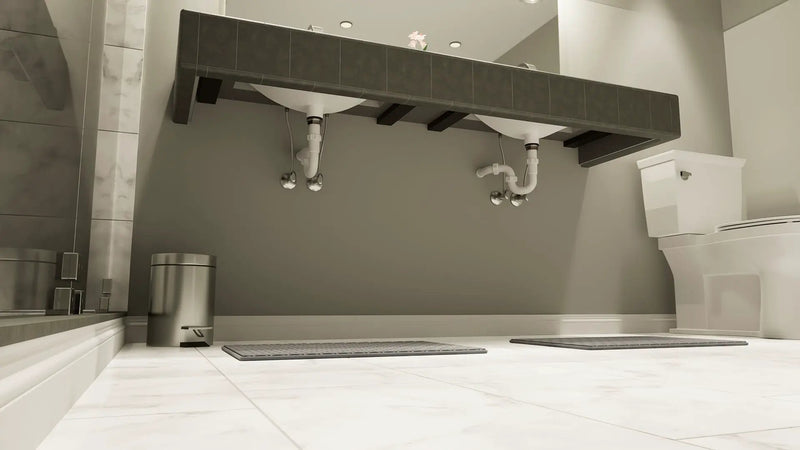The Original Floating Bathroom Vanity Kit™ with Original Vanity Bracket® by The Original Granite Bracket