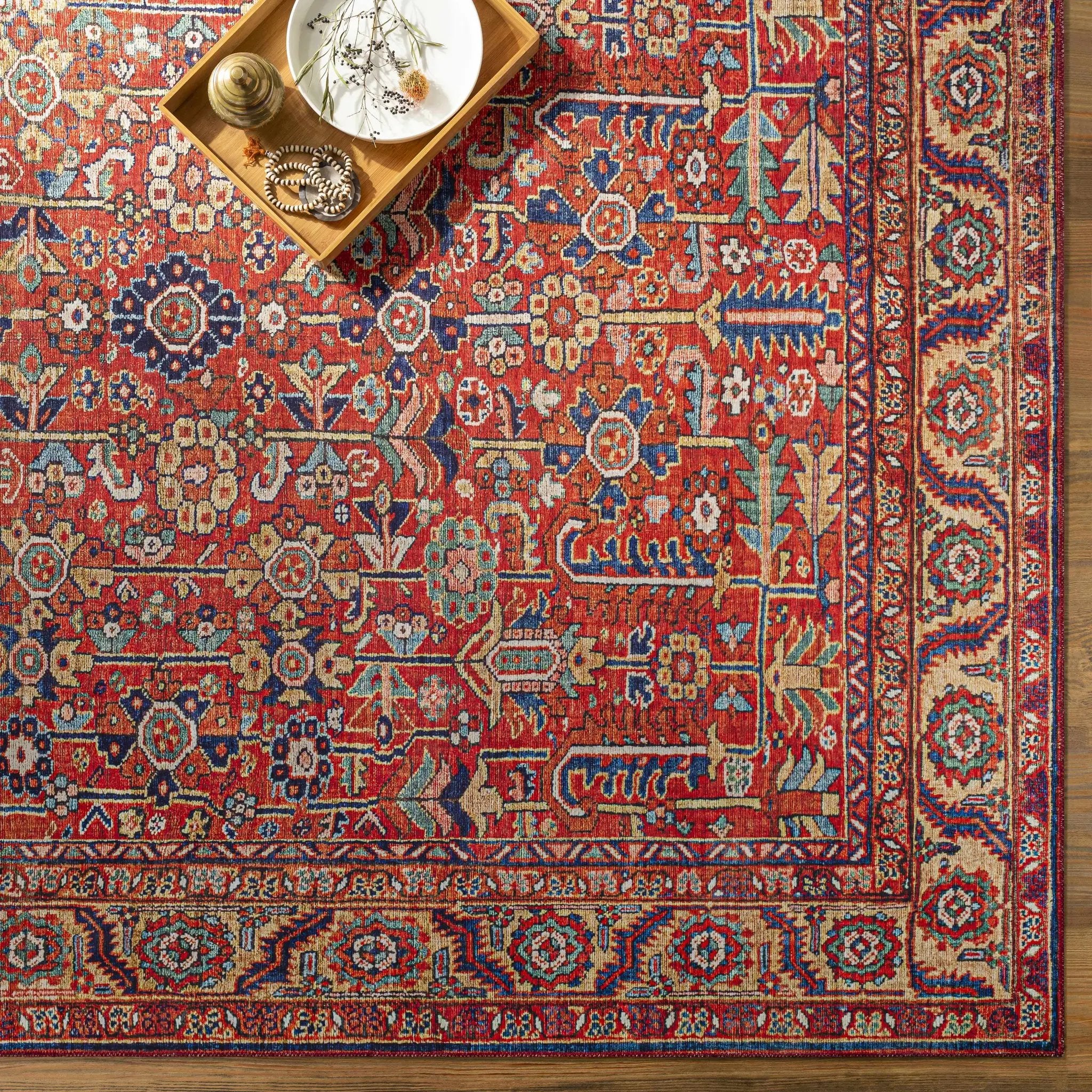Edwardsburg Traditional Red Rug by Boutique Rugs