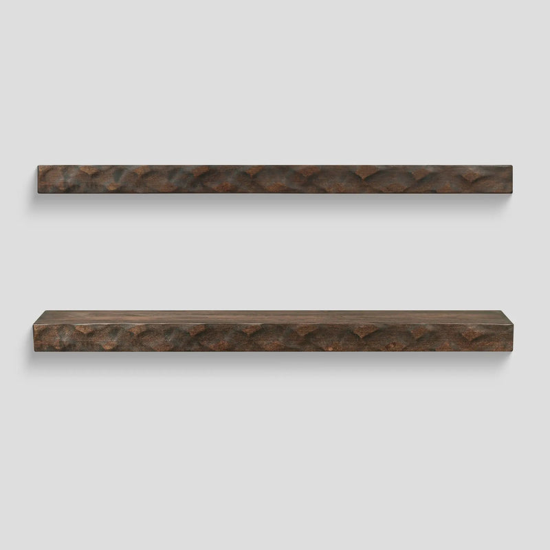 Hewn Floating Kitchen Shelf – Real Wood by Dogberrycollections