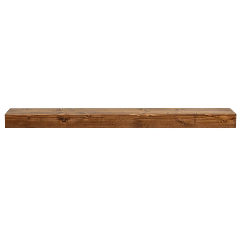 Smooth Solid Floating Timber Fireplace Mantel Shelf by Dogberrycollections