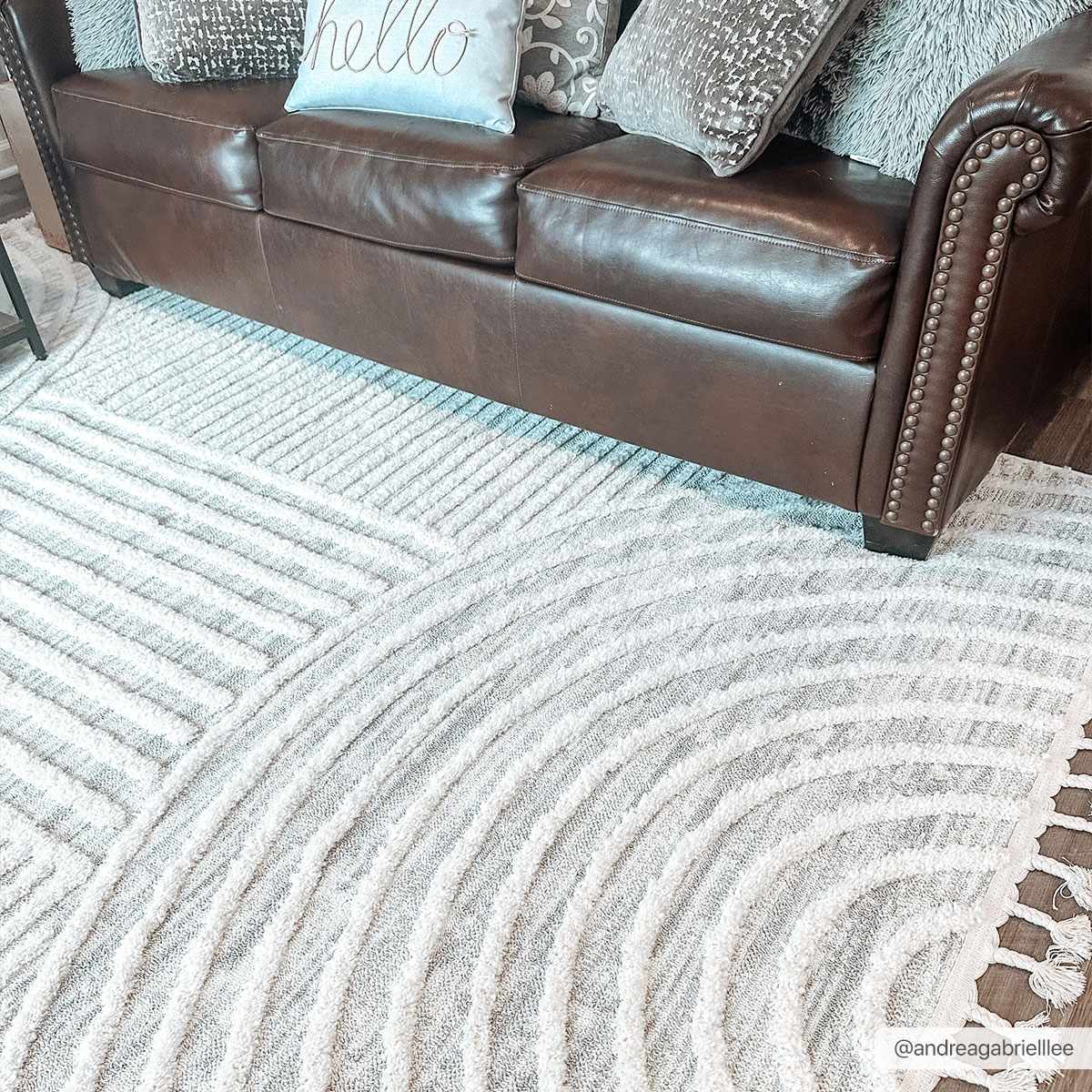 Dauin 3D Rainbow Area Rug with Tassels by Boutique Rugs