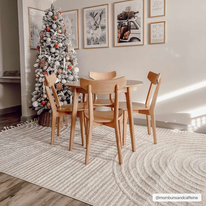 Dauin 3D Rainbow Area Rug with Tassels by Boutique Rugs