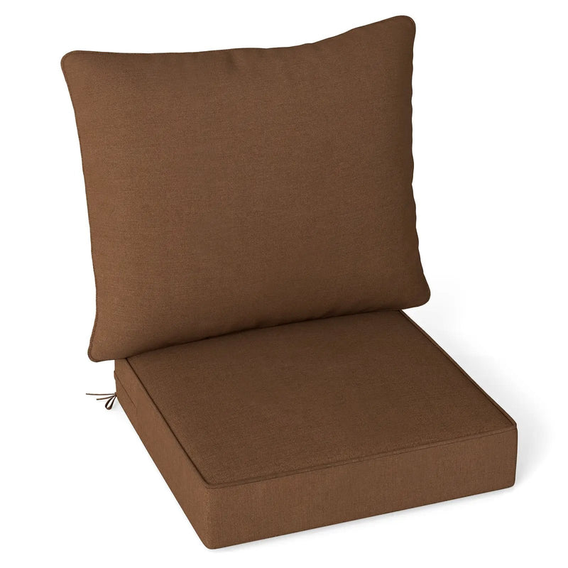 Deep Seat Chair Cushion Pads Set with Rope Belts for Indoor and Outdoor by DirectDeals