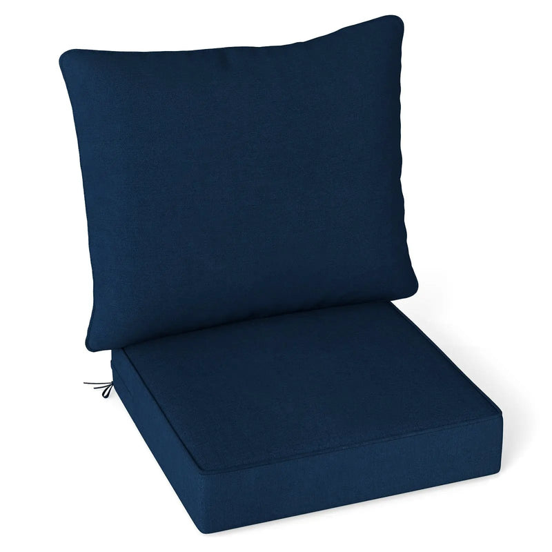 Deep Seat Chair Cushion Pads Set with Rope Belts for Indoor and Outdoor by DirectDeals