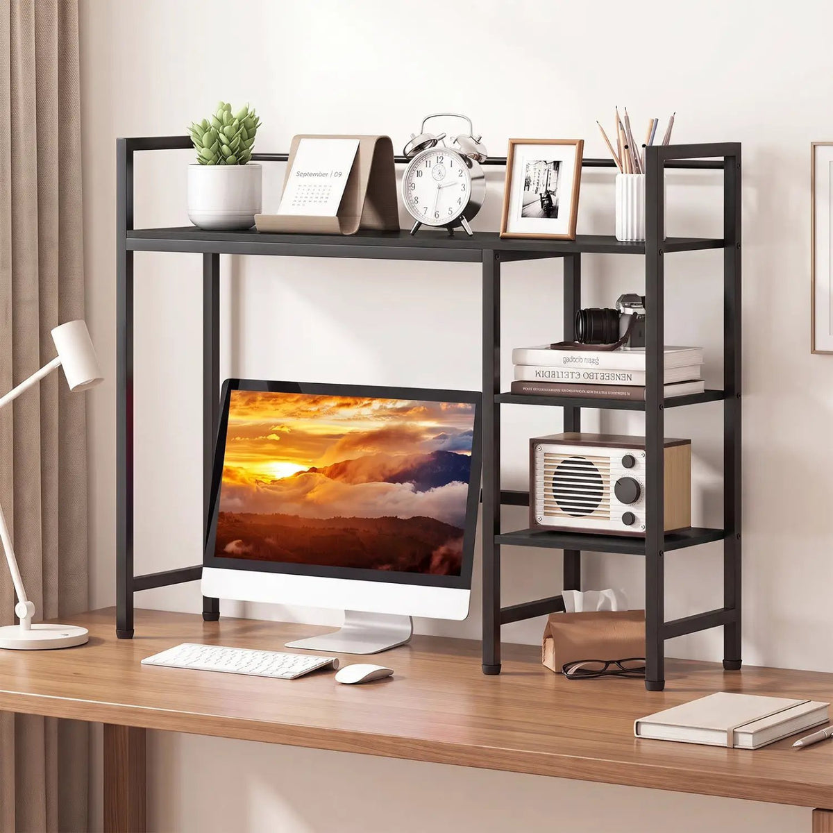 Desktop Bookshelf 38.5" with Storage Display Rack by DirectDeals