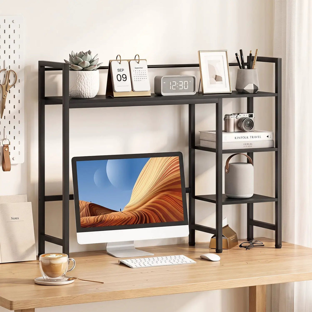 Desktop Bookshelf 38.5" with Storage Display Rack by DirectDeals
