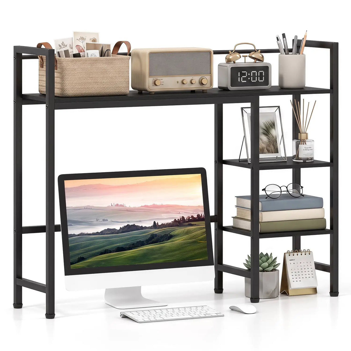 Desktop Bookshelf 38.5" with Storage Display Rack by DirectDeals