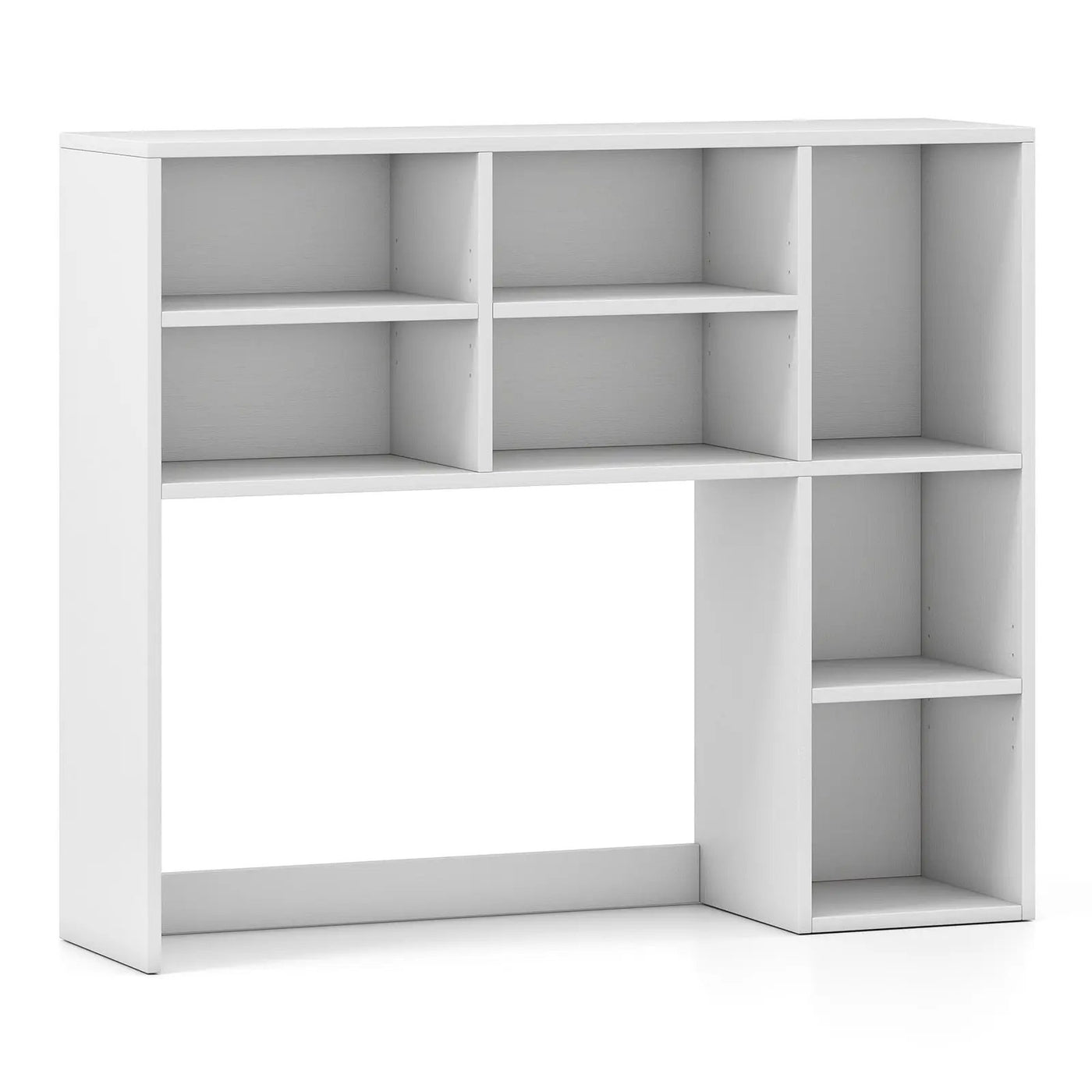 Desktop Bookshelf with 7 Open Cubbies and 3 Adjustable Shelves by DirectDeals
